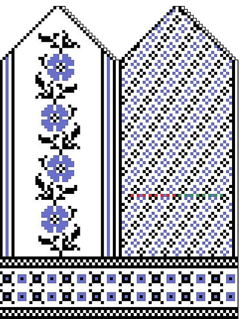 Ukrainian Blue Mittens
